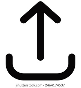 Icono de Cargar en estilo de glifo