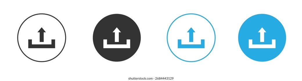 Symbol hochladen. Entwurfsvorlage für Grafiksymbol