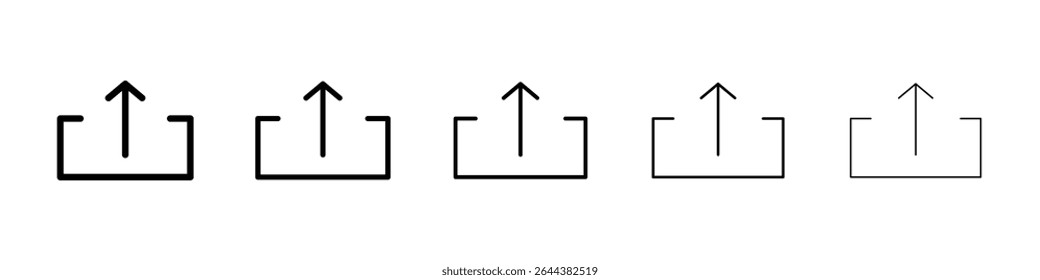 Carregar conjunto de gráficos de ícone. estilo de linha de traçado moderno