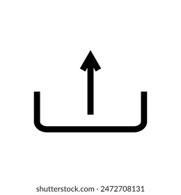 Hochladen Icon, ideal für Digital- und Onlinemedien Designs