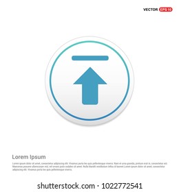 Upload Icon Hexa White Background icon template