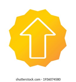 upload icon. upload illustration. Flat vector icon. can use for, icon design element, ui, web, app.