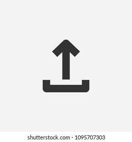 Upload icon illustration,vector sign arrow symbol