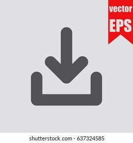 Upload icon infographic isolated in flat style.Vector illustration.