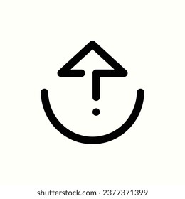 upload icon, isolated icon in light background, perfect for website, blog, logo, graphic design, social media, UI, mobile app