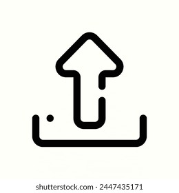 upload icon, isolated icon in light background, perfect for website, blog, logo, graphic design, social media, UI, mobile app
