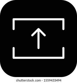upload icon isolated on background
