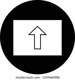 upload icon isolated on background
