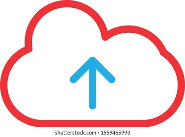 upload icon isolated on background
