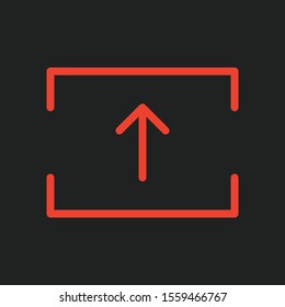 upload icon isolated on background
