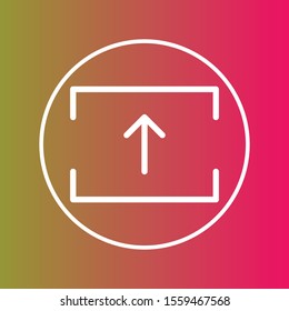 upload icon isolated on background
