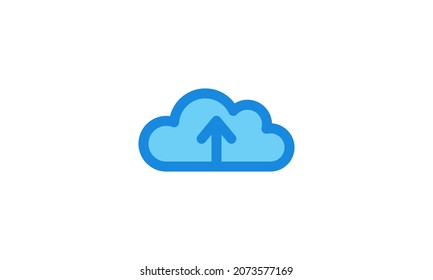 Upload-Symbol einzeln auf weißem Hintergrund. Vektorgrafik