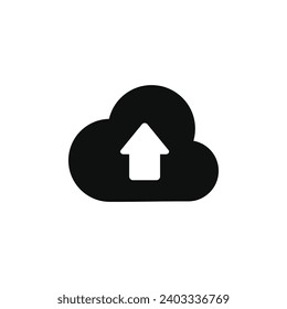 Upload icon isolated on white background