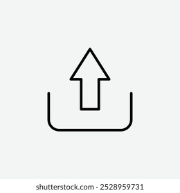Icono del Cargar aislado en el fondo blanco.