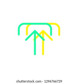 Upload icon line art style