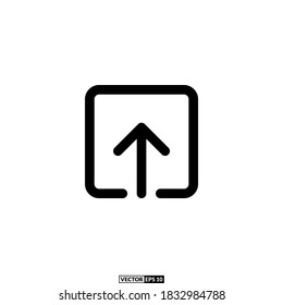 upload icon line, design inspiration vector template for interface