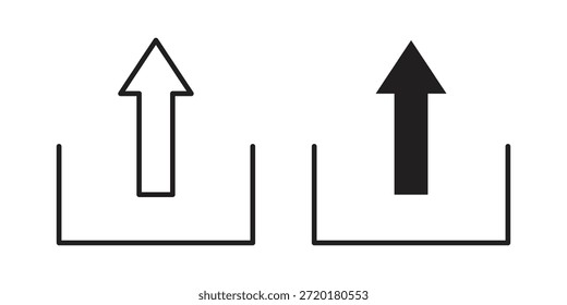 Symbol im Zeilendesign hochladen. Einfacher Symbolvektor