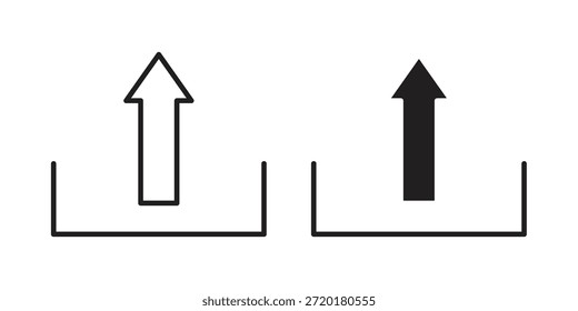 Symbol im Zeilendesign hochladen. Einfacher Symbolvektor
