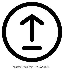 Upload Icon in Line Style