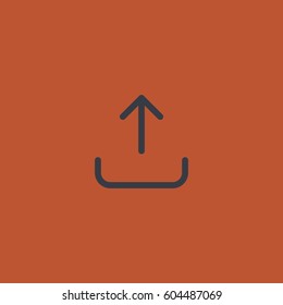 Upload icon. Line style upload vector