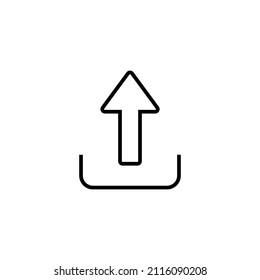 Upload icon. load data sign and symbol