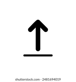 Upload icon logo design. load data sign and symbol
