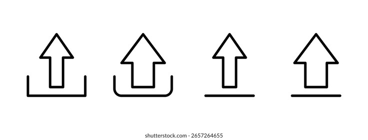 Upload icon logo design. load data sign and symbol