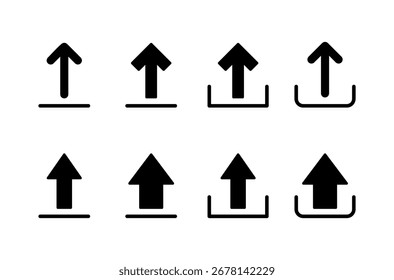 Diseño del logotipo del icono del Cargar. Cargue el signo y el símbolo de los datos