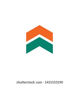 Upload icon logo design vector template