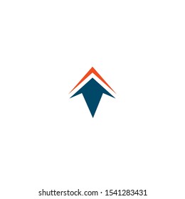 Upload icon logo design vector template