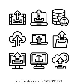 upload icon or logo isolated sign symbol vector illustration - Collection of high quality black style vector icons
