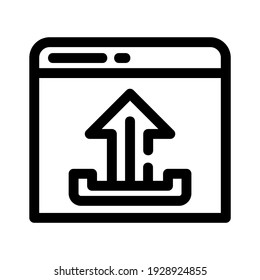 upload icon or logo isolated sign symbol vector illustration - high quality black style vector icons
