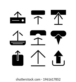 icono de carga o logotipo símbolo de signo aislado ilustración vectorial - Colección de iconos vectoriales de estilo negro de alta calidad
