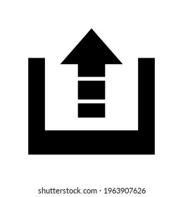icono de carga o logotipo símbolo de signo aislado ilustración vectorial - iconos vectoriales de estilo negro de alta calidad

