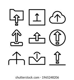 upload icon or logo isolated sign symbol vector illustration - Collection of high quality black style vector icons
