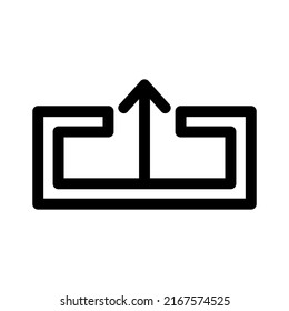 upload icon or logo isolated sign symbol vector illustration - high quality black style vector icons
