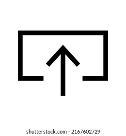 upload icon or logo isolated sign symbol vector illustration - high quality black style vector icons

