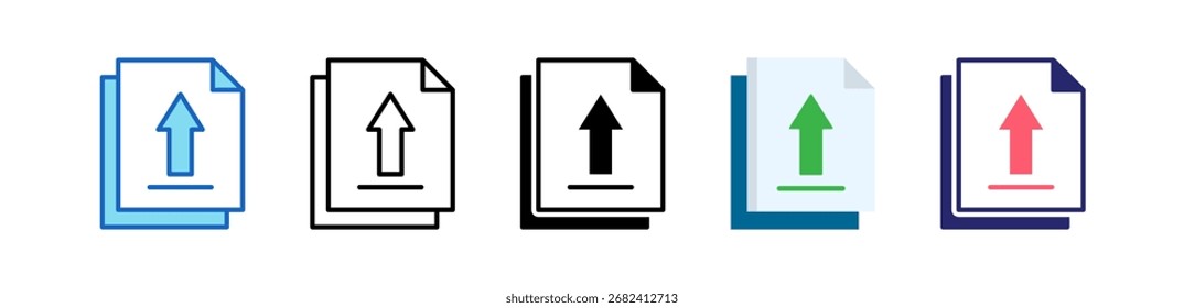 Carregar Ícone Coleção De Conjuntos De Vários Estilos.