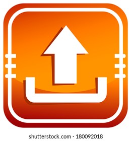 Upload icon orange