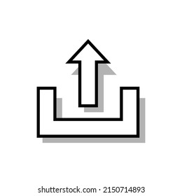 Icono de envío. Símbolo de lanzamiento aplicado para elemento de diseño, presentación, sitio web o aplicaciones.