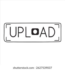 Upload Icon Representing File Transfer and Cloud Storage