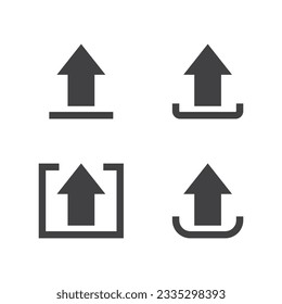 Upload icon send data or file isolated vector illustration on white background.