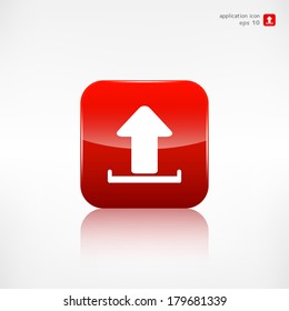 Upload icon. Send file.