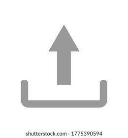 Upload icon. Send file,flat design vector illustration for webdesign and mobile applications in eps 10.