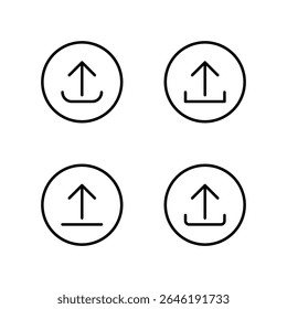Conjunto de iconos de Cargar. Icono de Cargar de archivos.