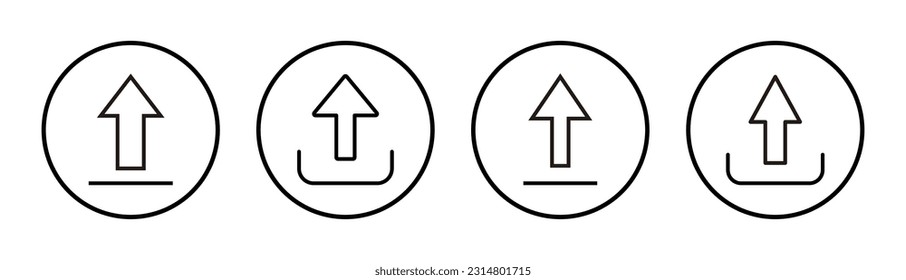 Cargar ilustración de conjunto de iconos. símbolo y signo de datos de carga