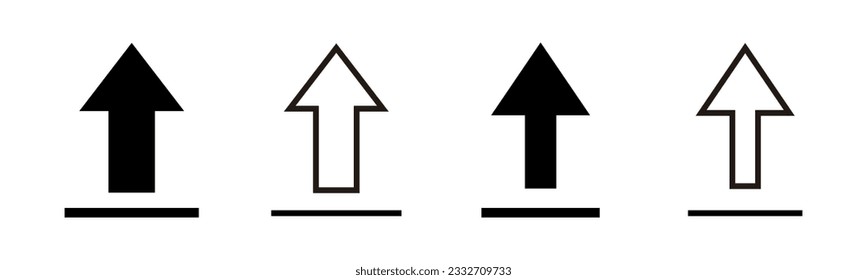 Upload icon set illustration. load data sign and symbol