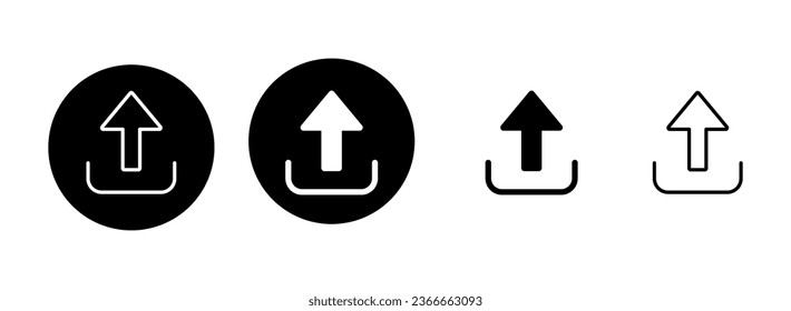 Cargar ilustración de conjunto de iconos. símbolo y signo de datos de carga