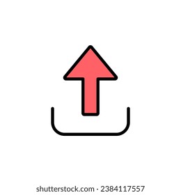 Upload icon set illustration. load data sign and symbol