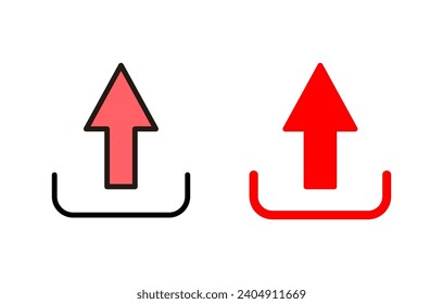 Upload icon set illustration. load data sign and symbol